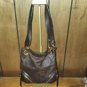 B. Makowsky Studded Shoulder Bag